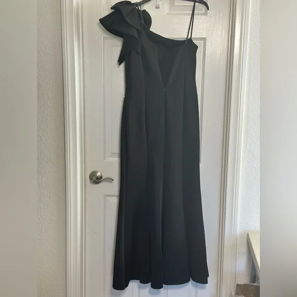 Betsy & Adam Black One Shoulder Dress - Picture 6 of 7